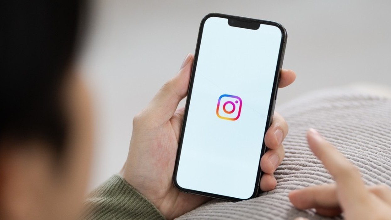A close up of a smartphone screen with the Instagram logo