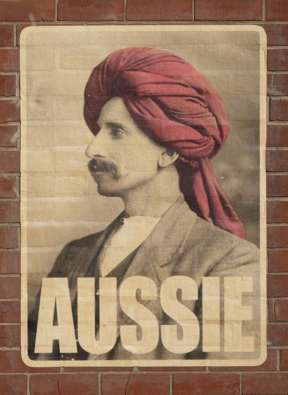 A portrait of a man wearing a turban