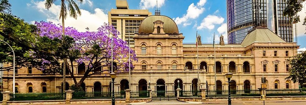 A shot of the Queensland parliament buildings