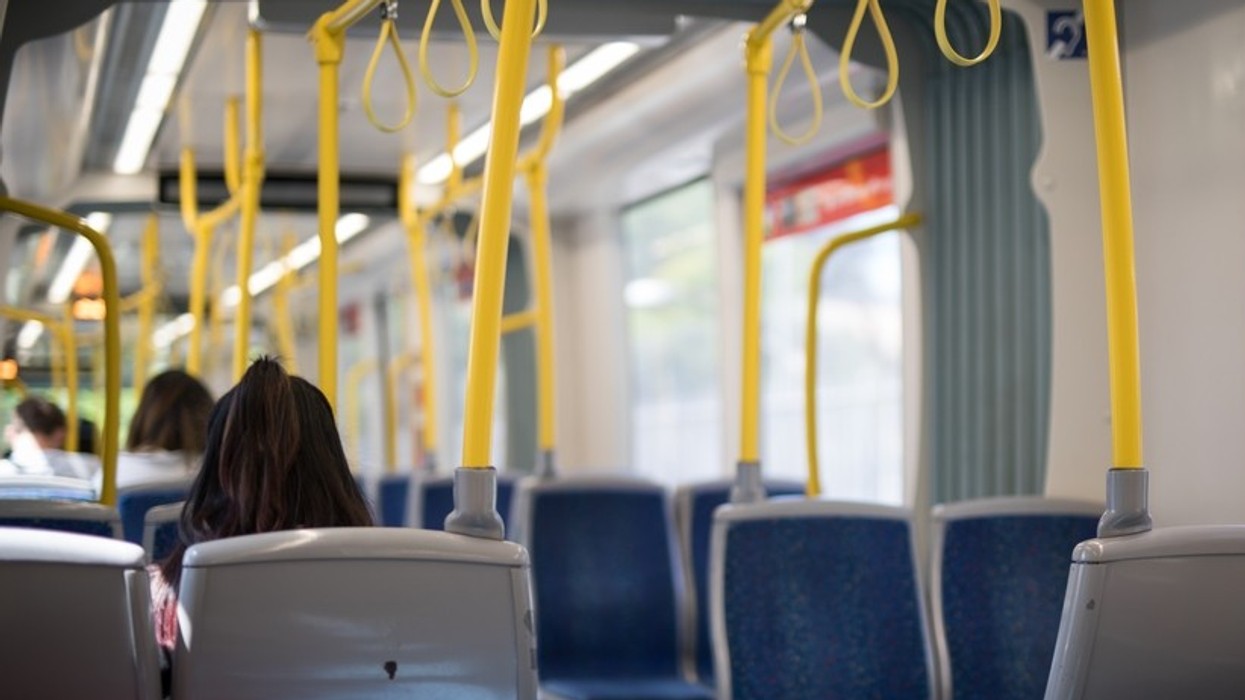 A view of a bus interior