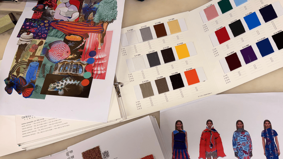 Colour swatches and palettes as inspiration