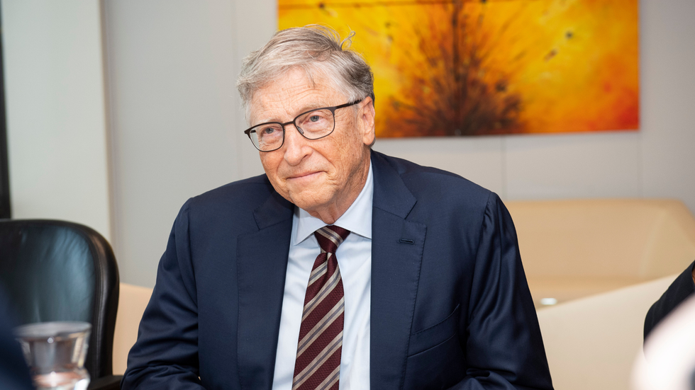 image of Bill Gates in glasses sitting