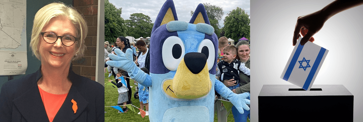 Bluey threatened, Australians go hungry and Israeli election