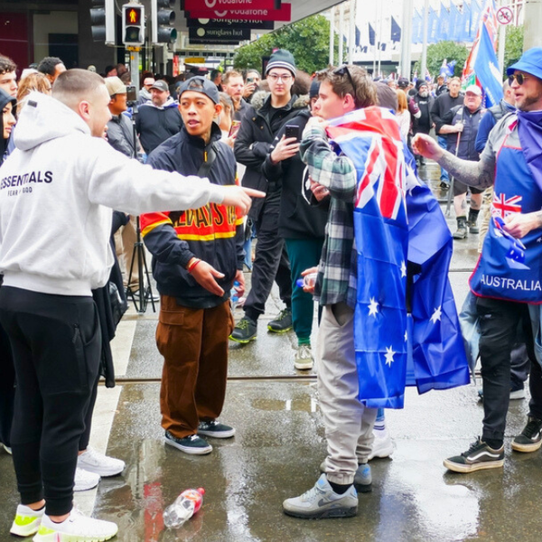 ‘Blaming the other’: How the manosphere connects with the March for Australia