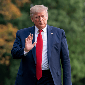 Three portraits of men including (left to right) Ayatollah Ali Khamenei, Donald Trump and Benjamin Netanyahu