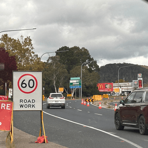 Three images of disrupted traffic