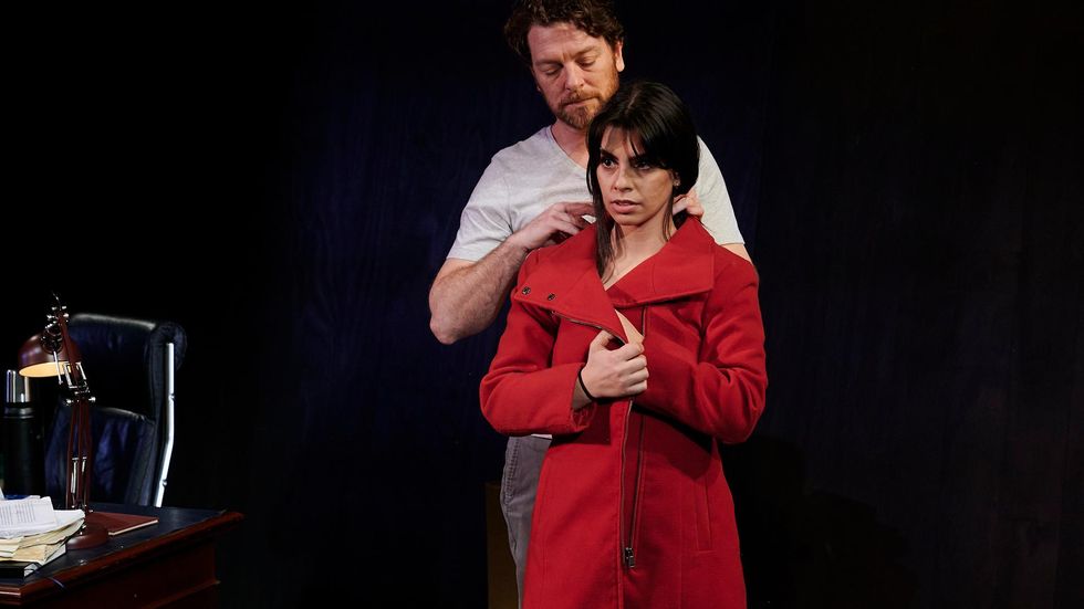 Izabella Yena and Dan Spielman in the Belvoir Street Production of Sexual Misconduct of the Middle Classes.