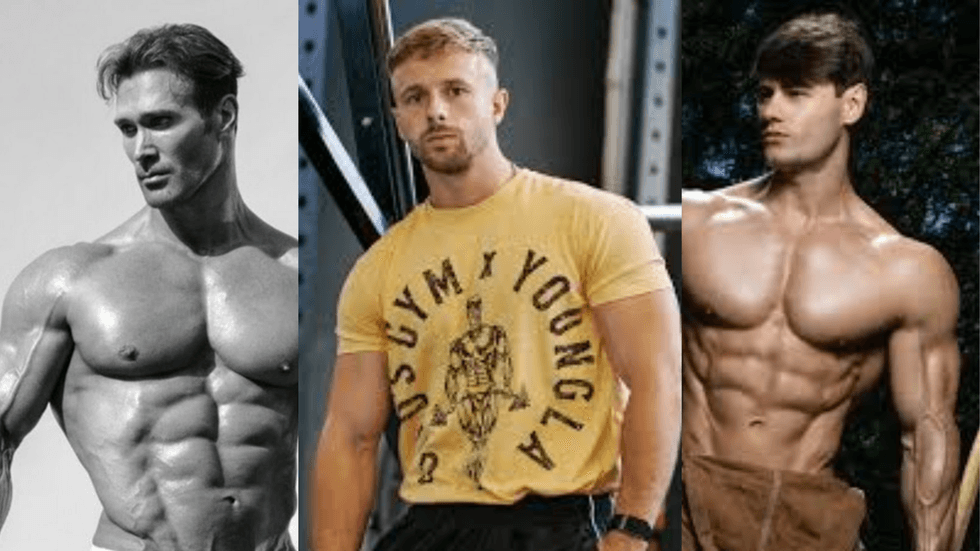 Three very muscular young men